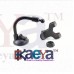 OkaeYa Soft Tube Mobile Holder With Multi-Angle 360 Degree Rotating Clip,Double Duck (Black)